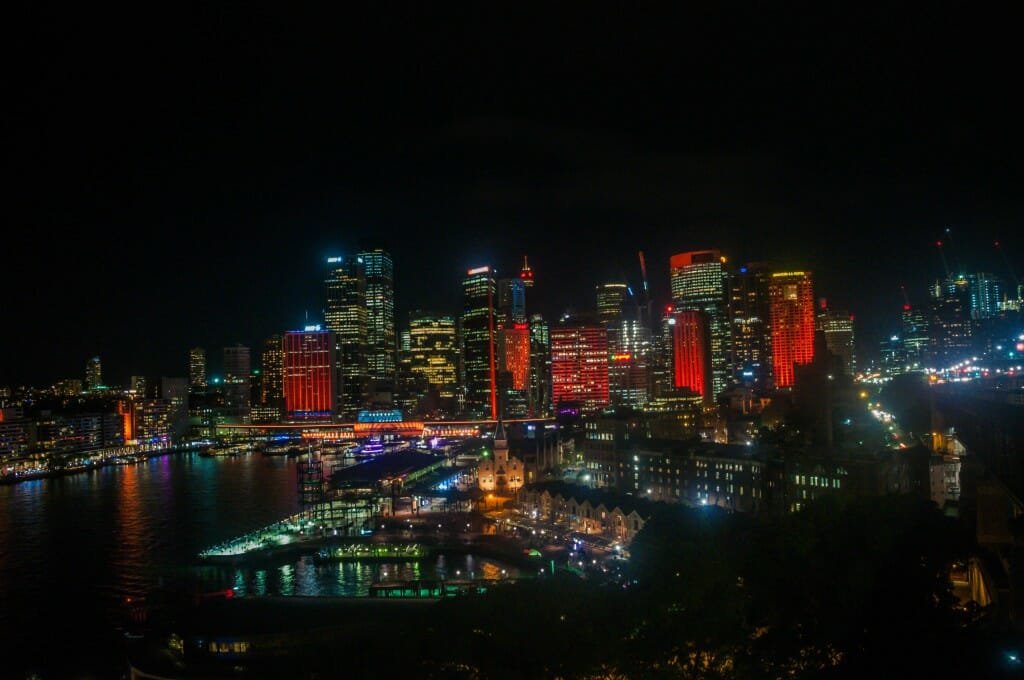 Sydney CBD from the Harbour Bridge