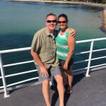 On the ferry