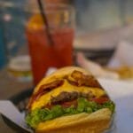 Burger at Holy Moley in Santiago, Chile