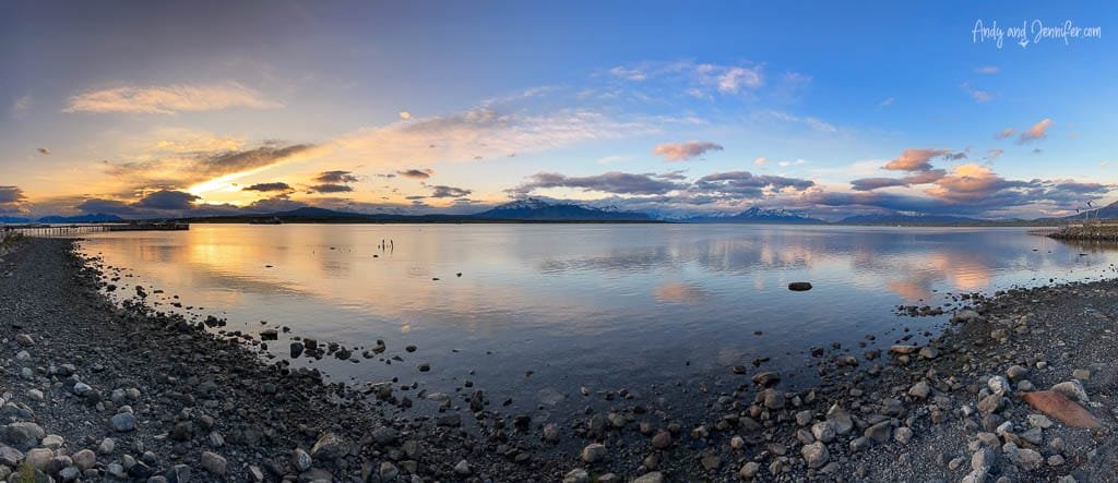 Sunset in Puerto Natales