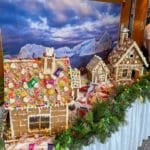 Gingerbread houses decorated with candy
