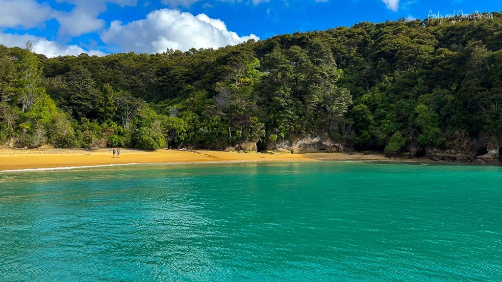 Secluded tropical beach with turquoise water