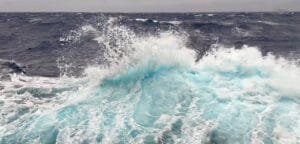 Ocean waves crashing in the Drake Passage during an Antarctica crossing