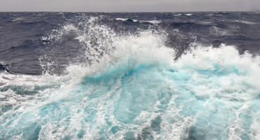 Ocean waves crashing in the Drake Passage during an Antarctica crossing