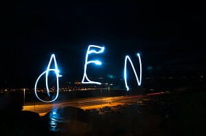 Light painting on the 4th of July